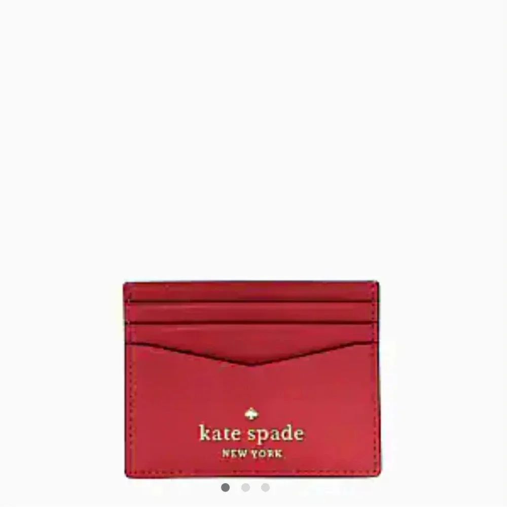 Kate Spade Red Staci Small Wallet NEW